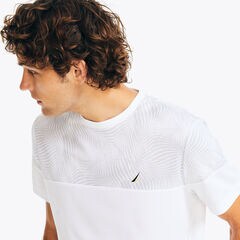 Navtech Crewneck T-Shirt,Bright White,large