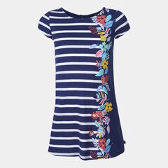 LITTLE GIRLS' STRIPED FLORAL PRINT DRESS (4-7),Aqua Isle,large