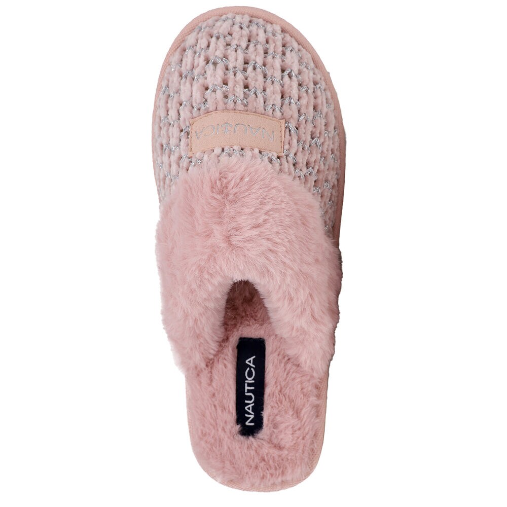 Faux-Fur-Lined Slipper,Reckoning Red,large
