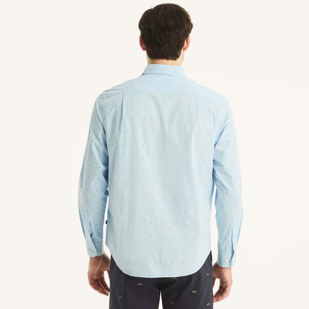 Dobby Shirt,Azure Blue,large