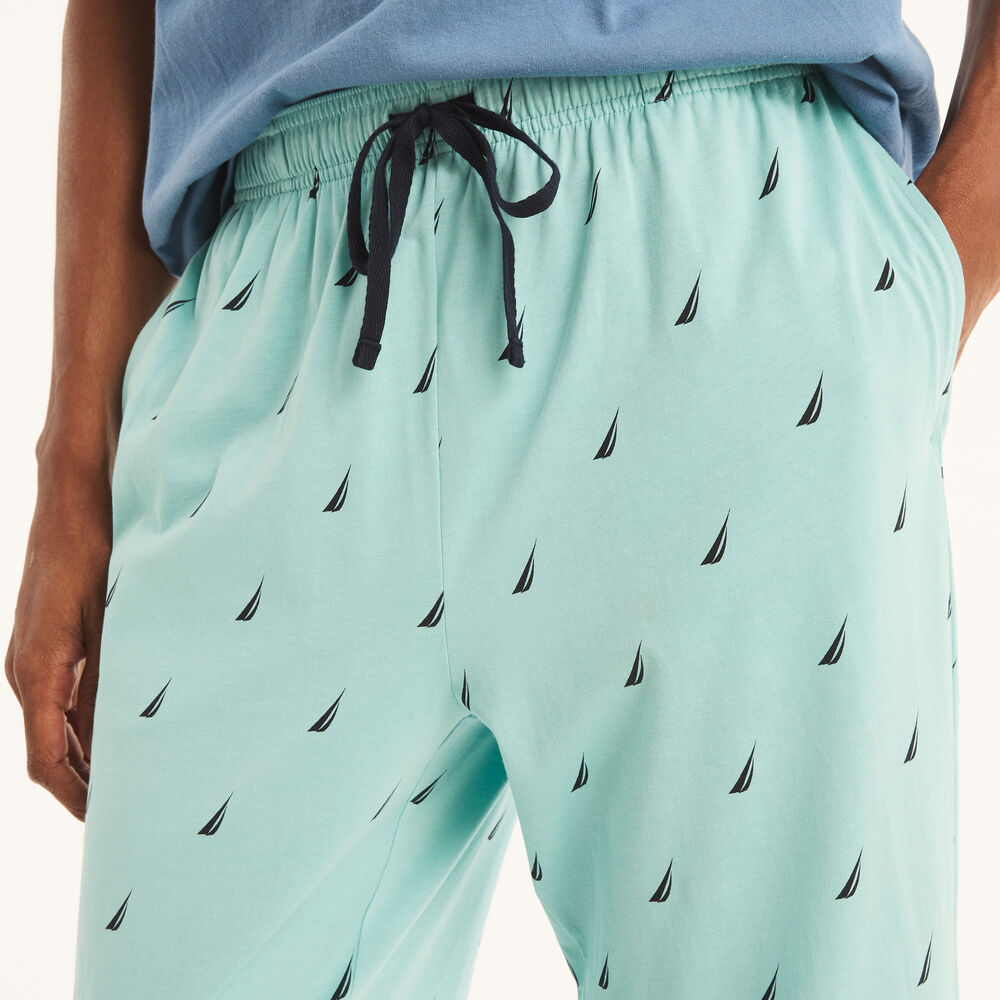 Knit Printed Pajama Pant,Deep Dive Wash,large