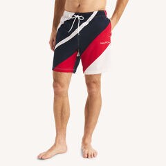 8" Striped Quick-Dry Swim,Nautica Red,large