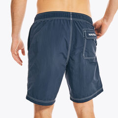 Big & Tall Anchor Full-Elastic Swim Trunks,Navy,large