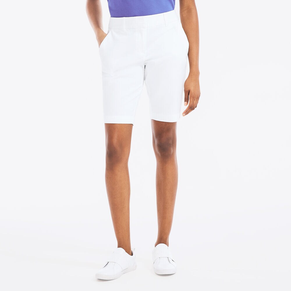 10" STRETCH-TWILL SHORT,Bright White,large