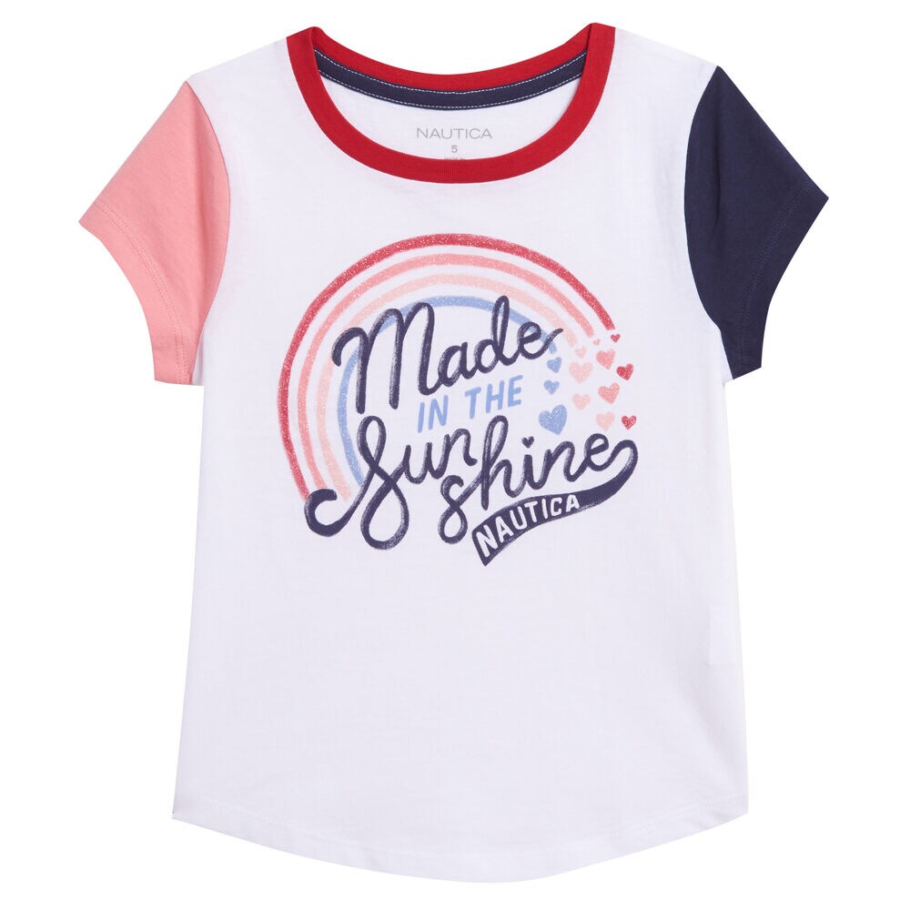 TODDLER GIRLS' SUNSHINE GRAPHIC T-SHIRT (2T-4T),Antique White Wash,large