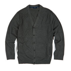 Big & Tall Big & Tall Cardigan,Charcoal Heather,large