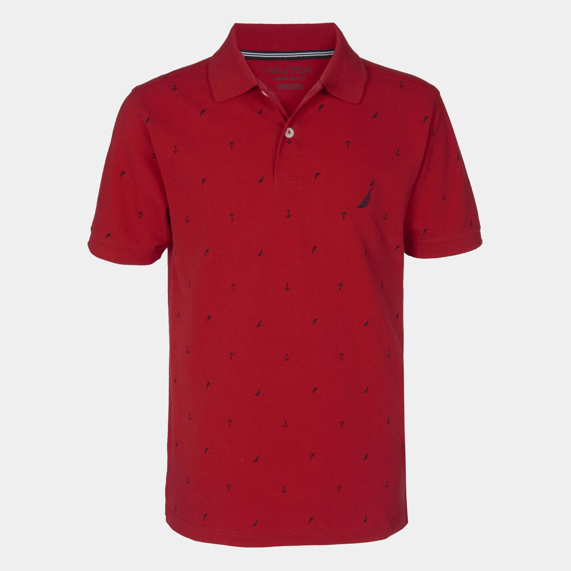 BOYS' BISCAYNE PRINTED POLO (8-20),Melonberry,large