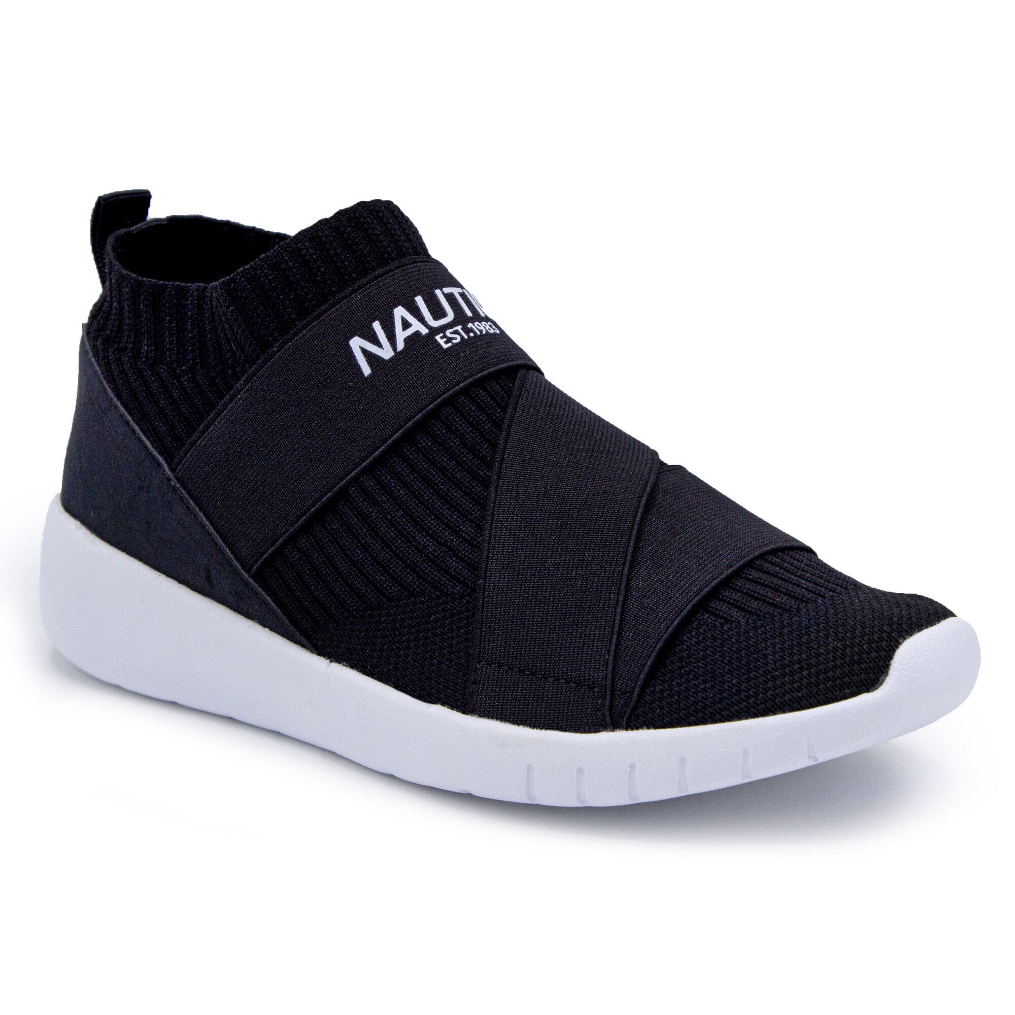 VIVIEN KNIT SNEAKERS,True Black,large