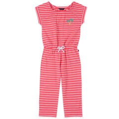 TODDLER GIRLS' STRIPED GLITTER-EMBELLISHED CROPPED JUMPSUIT (2T-4T),Light Pink,large