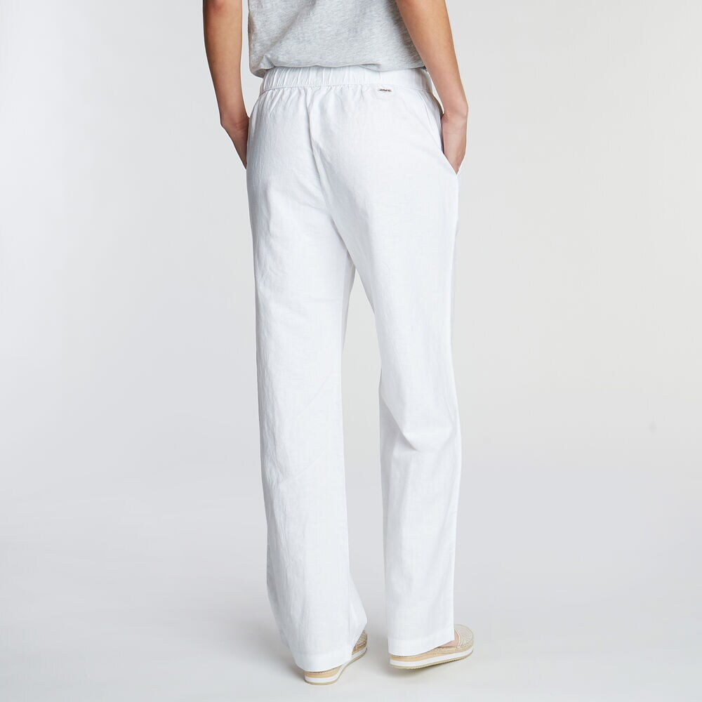 WIDE LEG LINEN PANTS,Bright White,large