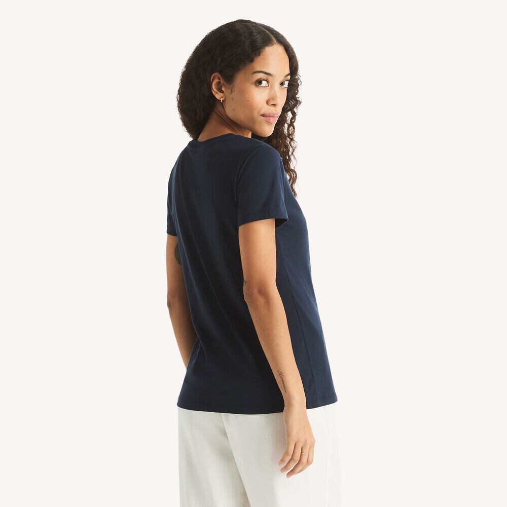Glitter Logo Graphic T-Shirt,Stellar Blue Heather,large