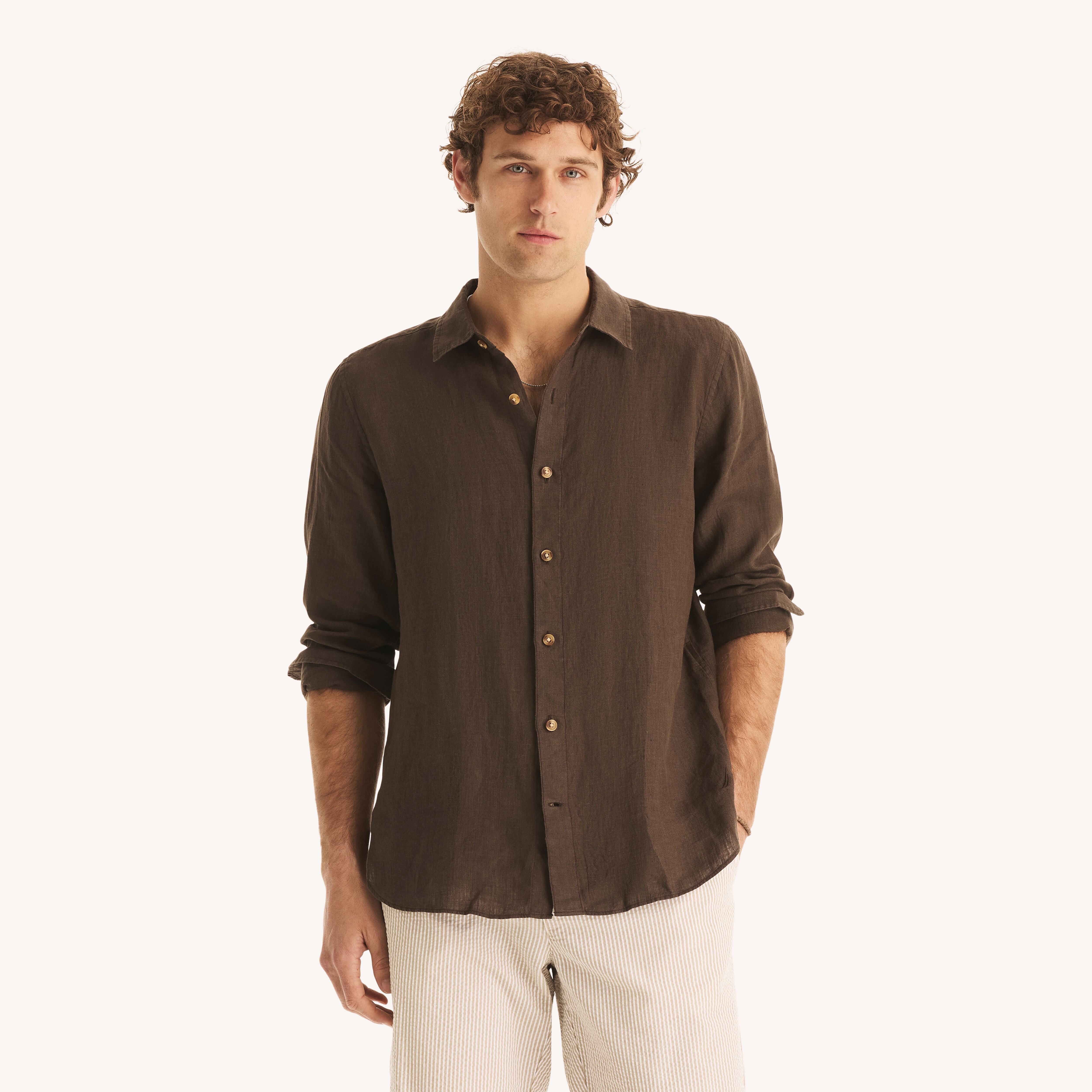 Classic Fit Linen Shirt | Nautica