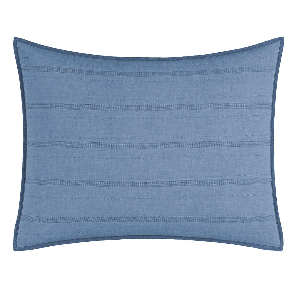 Buchanon Blue King Pillow Sham,Navy,large