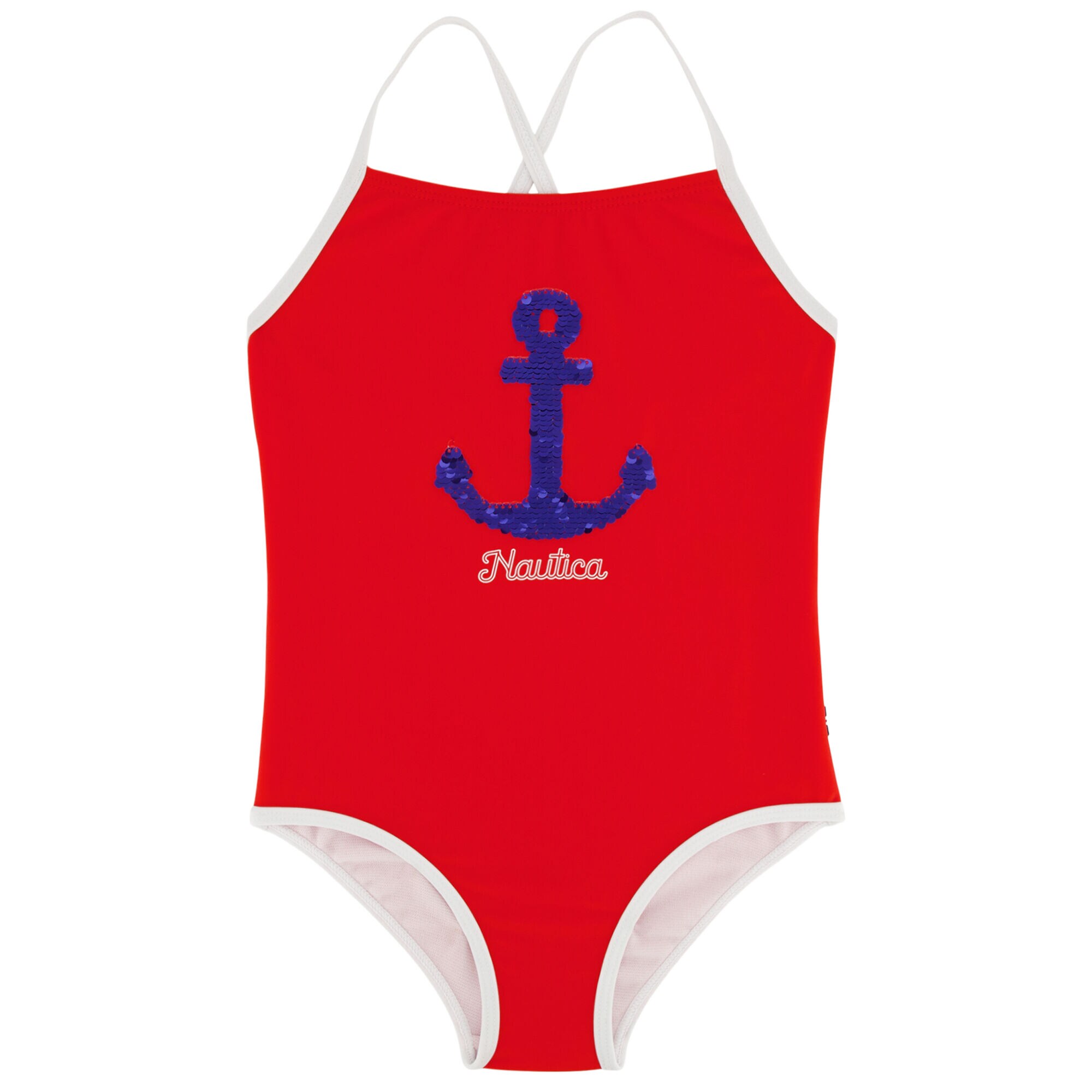 TODDLER GIRLS' ANCHOR FLIP SEQUIN ONE-PIECE SWIM (2T-4T),Prism Pink,large