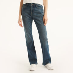 True Flex Mid-Rise Bootcut Denim,Burlap Heather,large