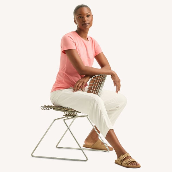 Rhinestone Logo Graphic T-Shirt