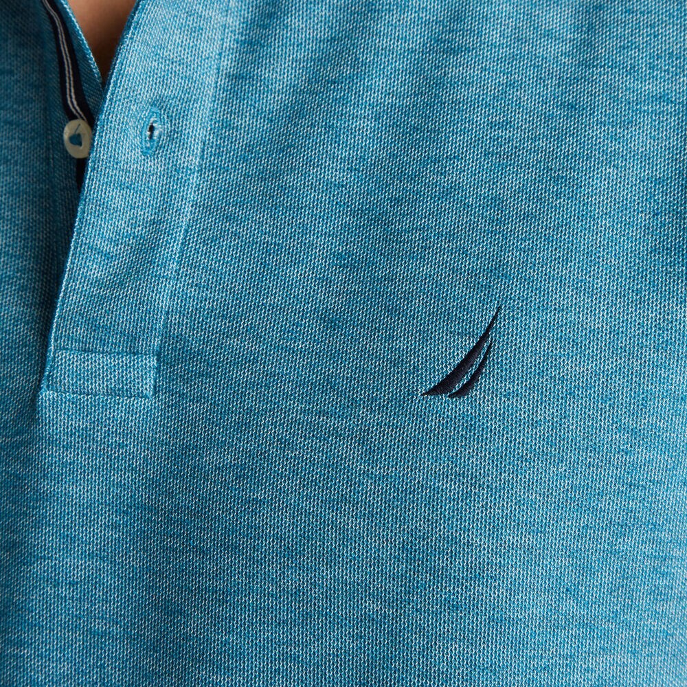 SLIM FIT PERFORMANCE DECK POLO,Ocean Depth Heather,large