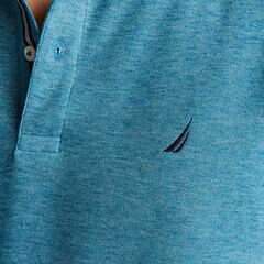 SLIM FIT PERFORMANCE DECK POLO,Ocean Depth Heather,large