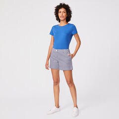 5’’ GINGHAM SHORT,Stellar Blue Heather,large