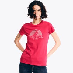 Foil Logo Graphic T-Shirt,Sailor Red,large