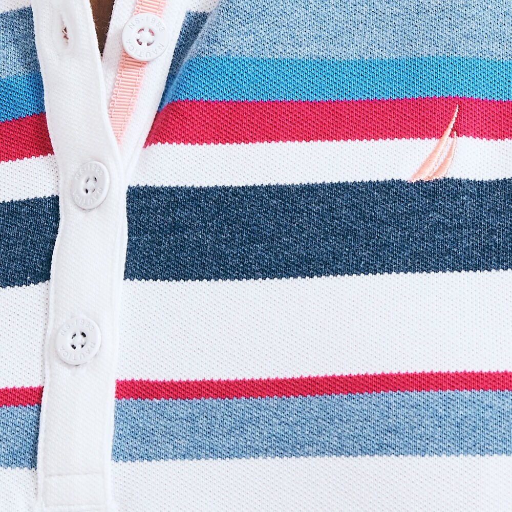 STRIPED SLEEVELESS POLO,Bright White,large