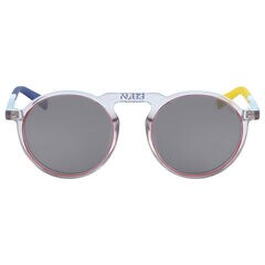 RETRO SHAPE SUNGLASSES,Indian Dark Wash,large