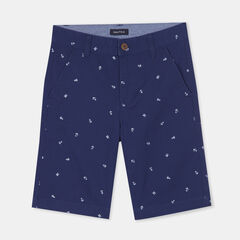 BOYS' TATE NAUTICAL PRINTED SHORTS (8-20),J Navy,large