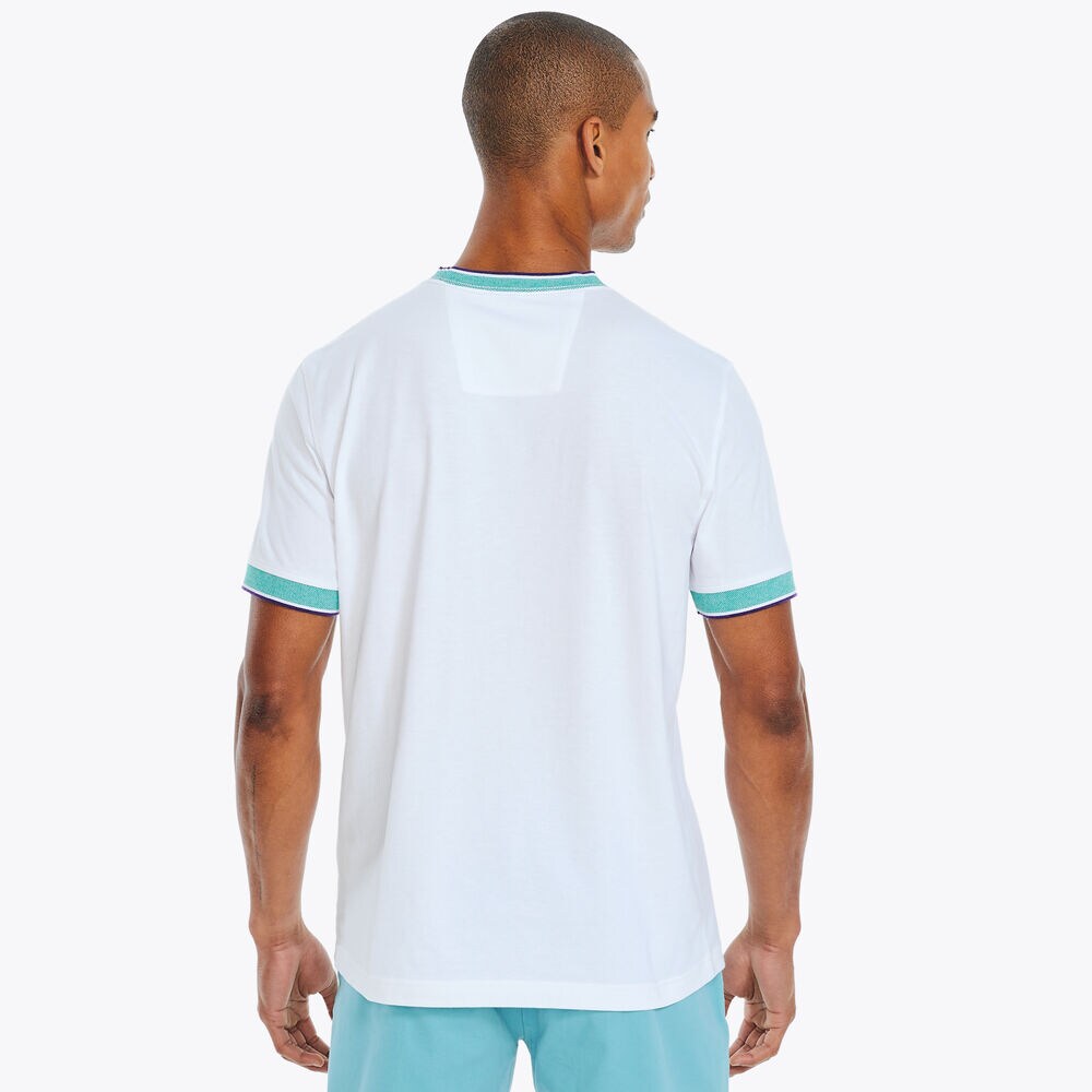 Crewneck T-Shirt,Bright White,large