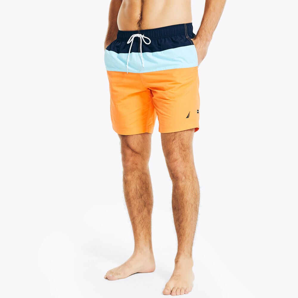 8" TRI-BLOCK QUICK-DRY SWIM,Navy,large