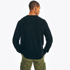 CREWNECK SWEATER,True Black,large