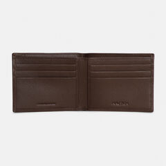 LEATHER BILLFOLD WALLET,Brown Stone,large