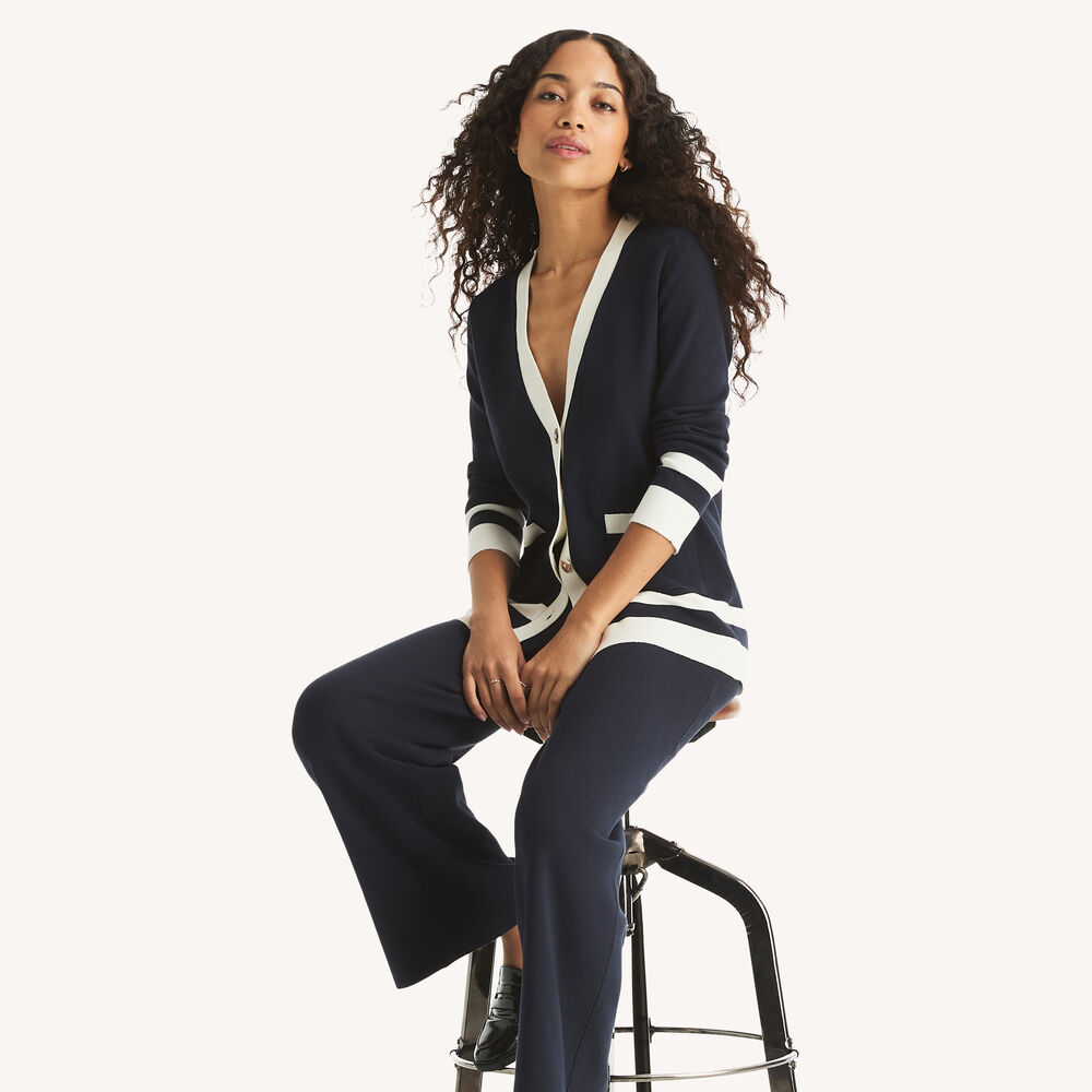 Pull-On Sweater Pant,Navy,large