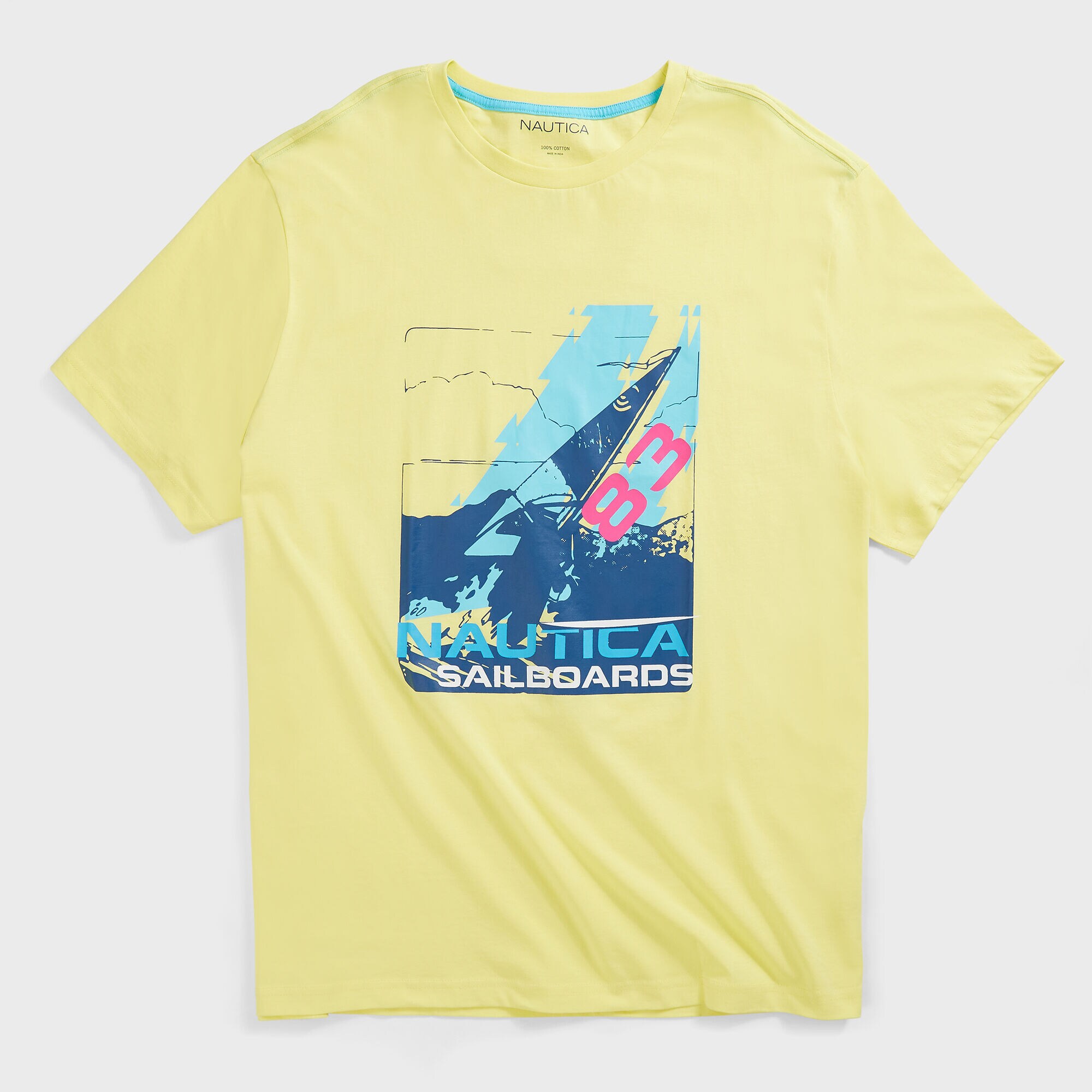 BIG & TALL SAILBOARD GRAPHIC T-SHIRT,Dusty Honey Gold,large