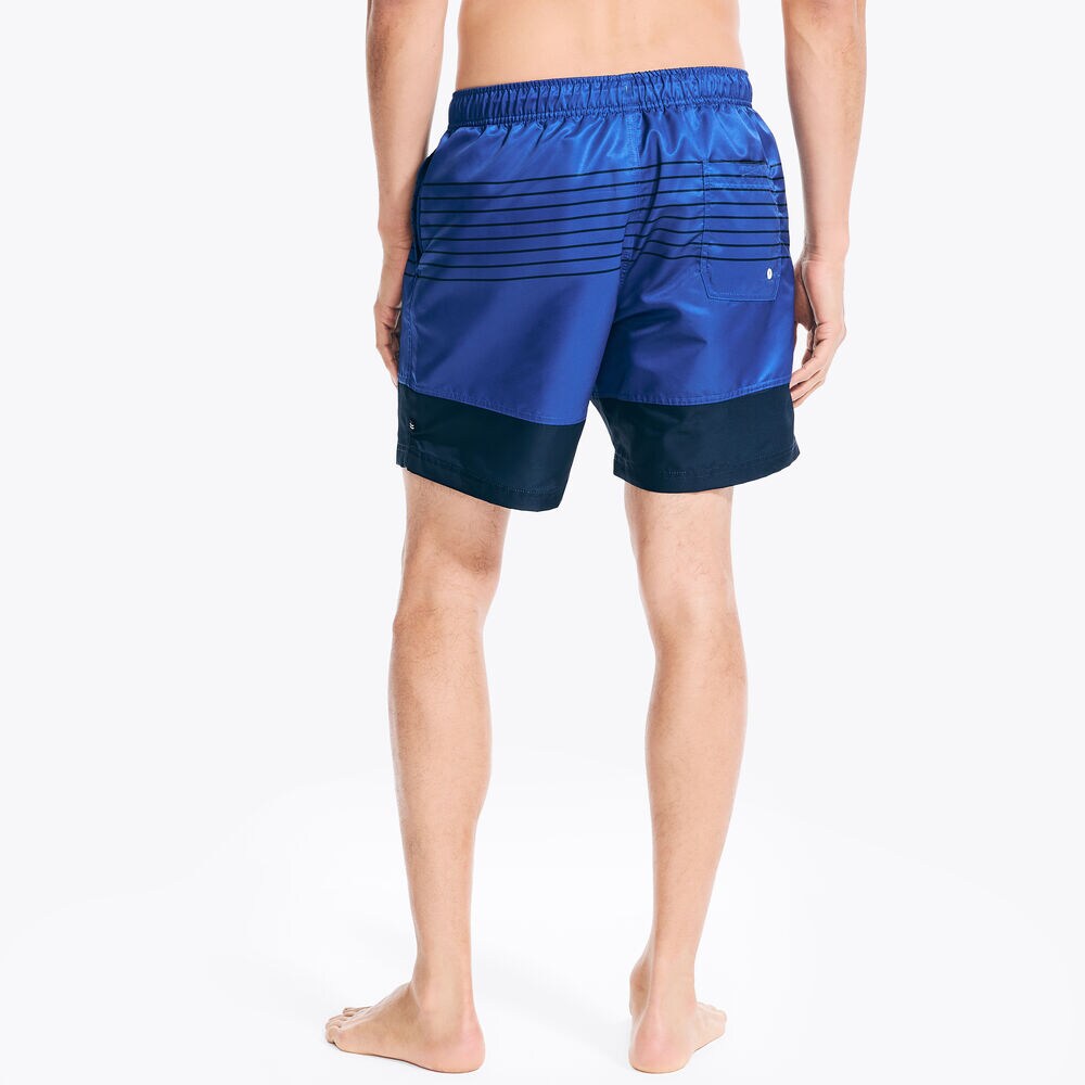 6" Striped Quick-Dry Swim,Bright Cobalt,large