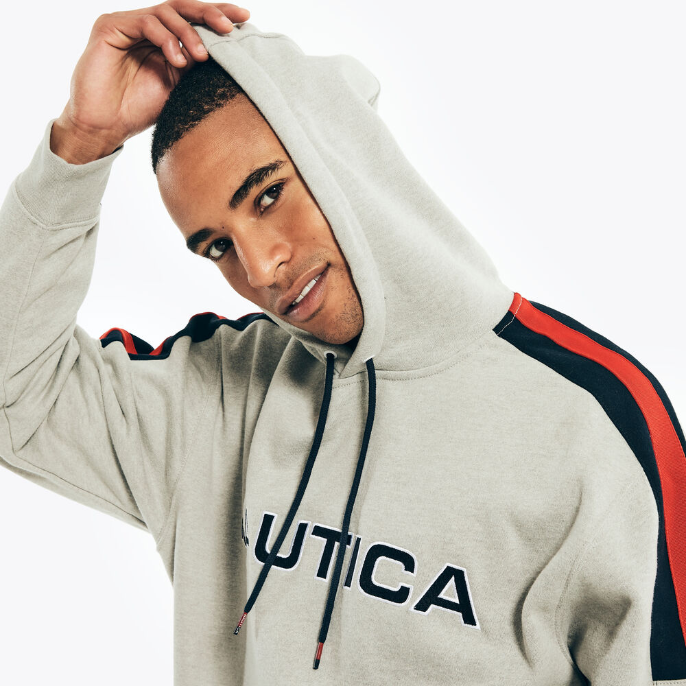 REISSUE LOGO PULLOVER HOODIE,Grey Heather,large