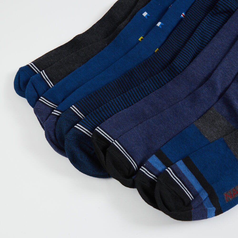 STRETCH DRESS SOCKS, 5-PACK,Black,large