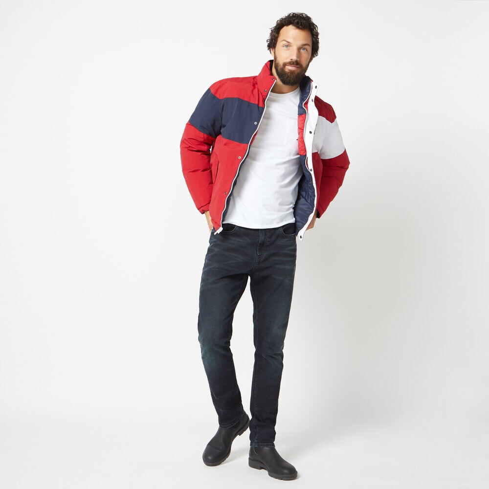 REVERSIBLE TEMPASPHERE COLORBLOCK JACKET,Nautica Red,large