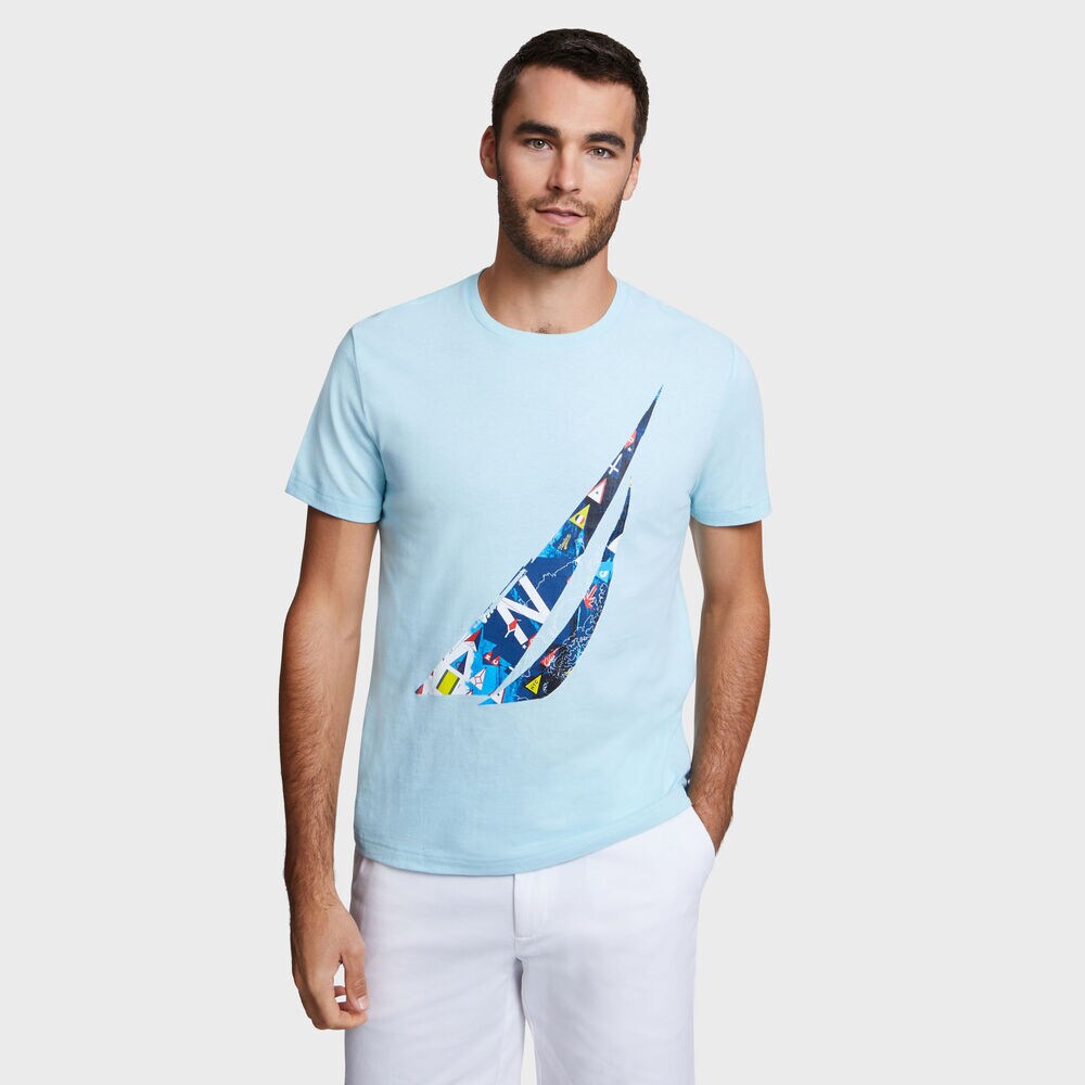Artist Series brand icon Graphic T-Shirt,Harbor Mist,large