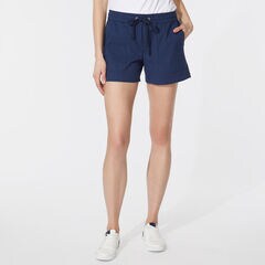 INK STRIPE ELASTIC WAIST SHORTS,Blue Depths,large