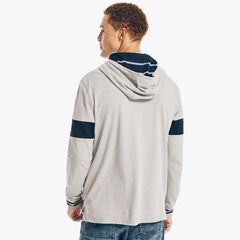 SUSTAINABLY CRAFTED RUGBY PULLOVER HOODIE,Grey Heather,large