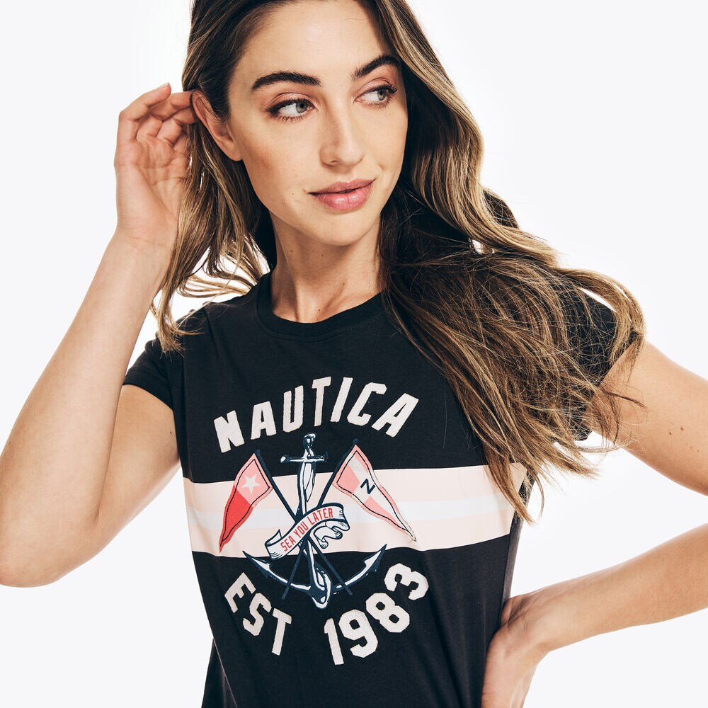 1983 LOGO GRAPHIC T-SHIRT,True Black,large