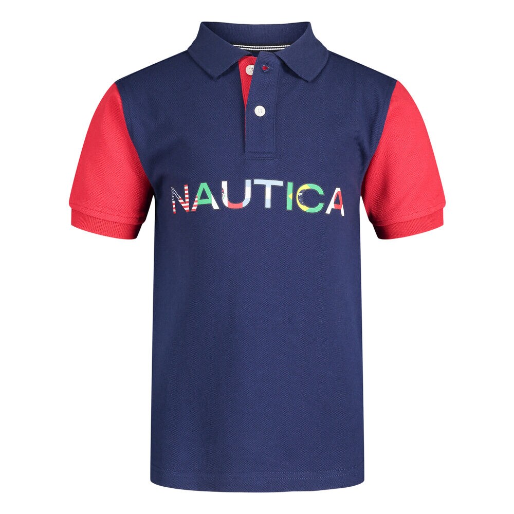 LITTLE BOYS' COLORBLOCK POLO (4-7),J Navy,large