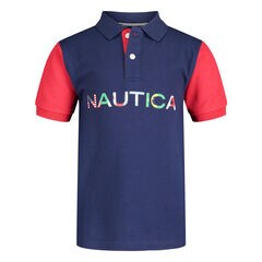 LITTLE BOYS' COLORBLOCK POLO (4-7),J Navy,large