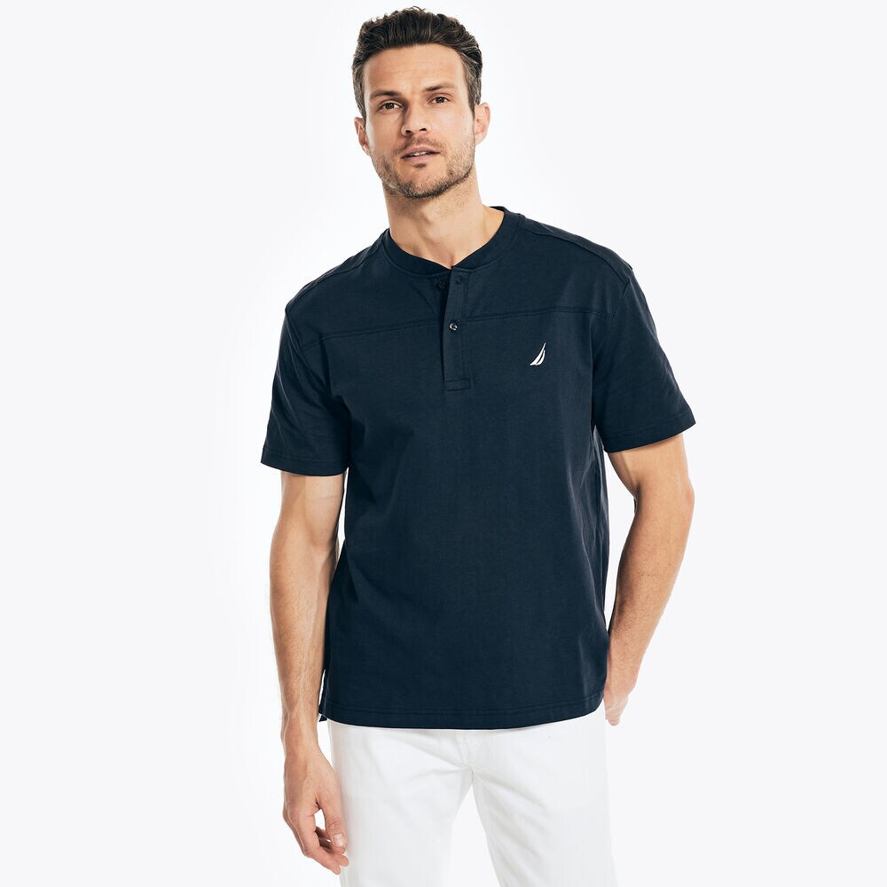 SHORT-SLEEVE HENLEY,Majolica,large