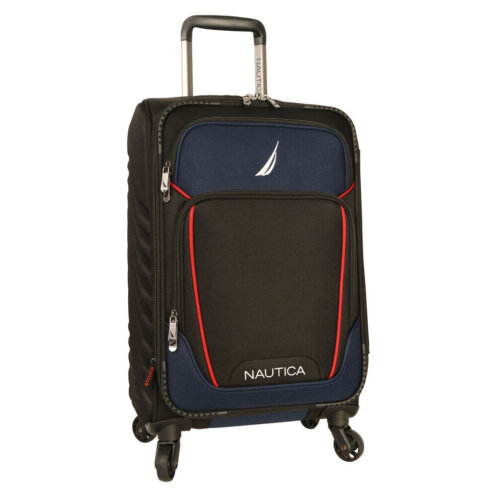 Dockyard 20" Expandable Spinner Luggage,Black,large