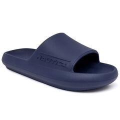 Logo-Embossed Slide Sandal,Ice Blue,large