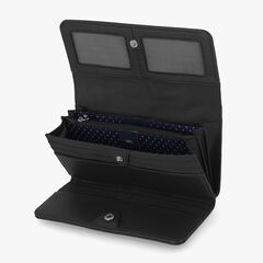 PEBBLED LOGO MONEY MANAGER WALLET WITH BOX,True Black,large