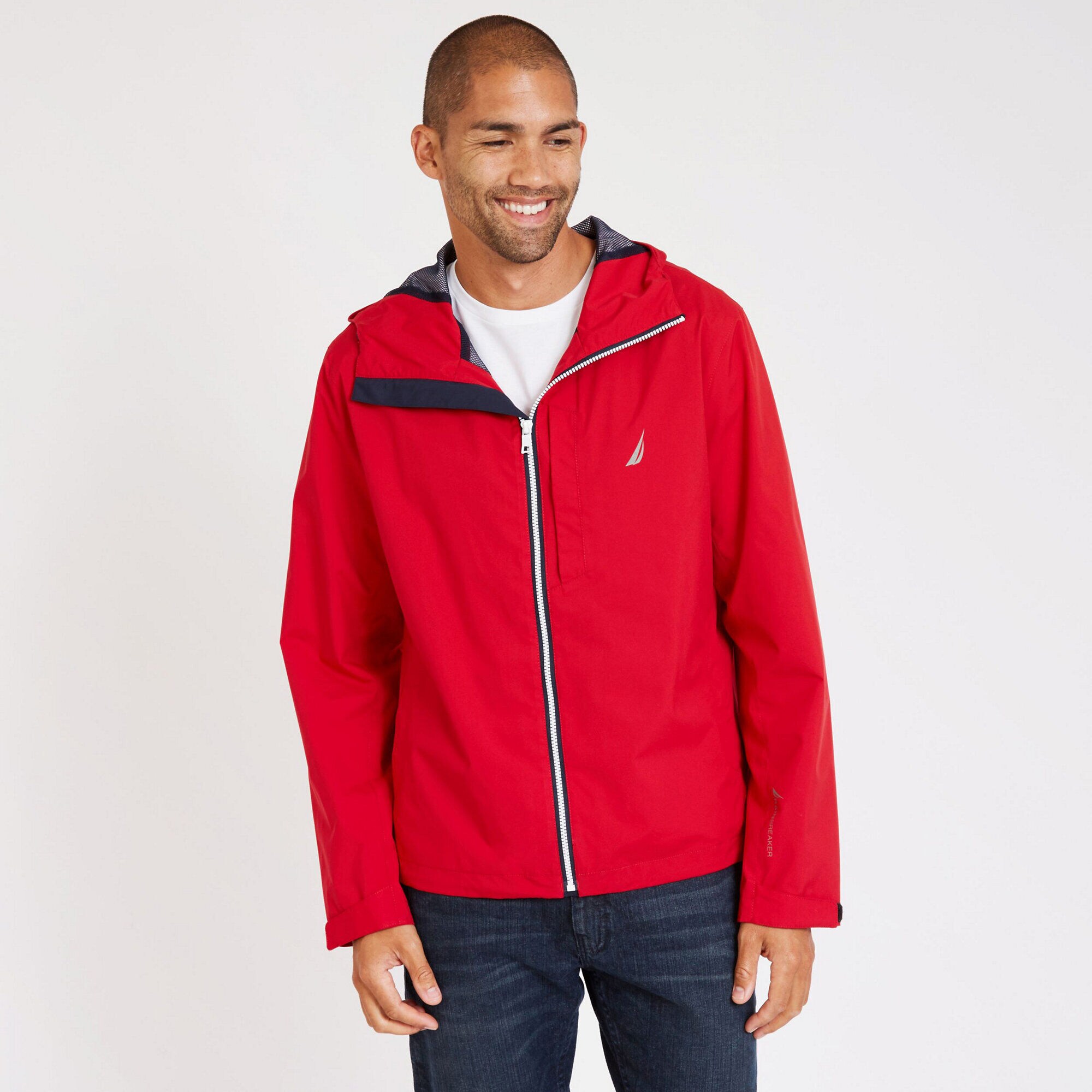 Nautica Mens Zip Front Lightweight 