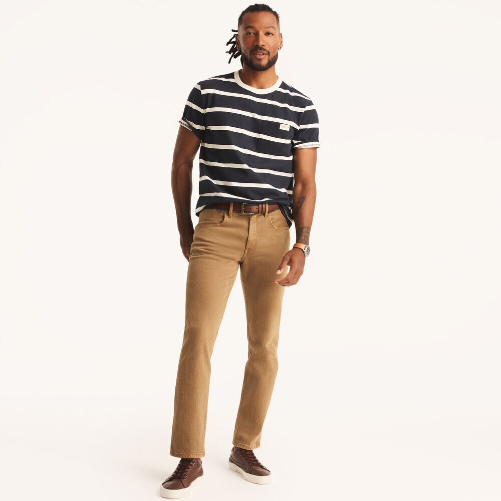 Nautica Jeans Co. Straight Stretch Denim,ALL SPICE,large