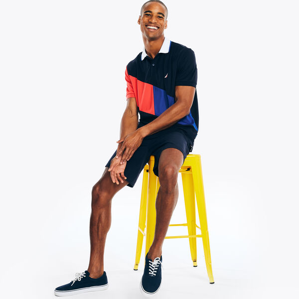 Navtech Classic Fit Diagonal Stripe Polo